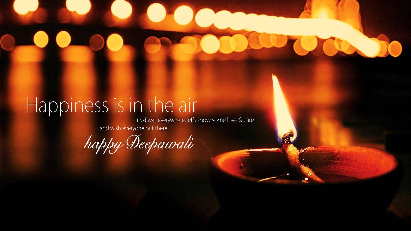 Glædelig Diwali Festival of Lys spækket med Vibrance Wallpaper Wallpaper