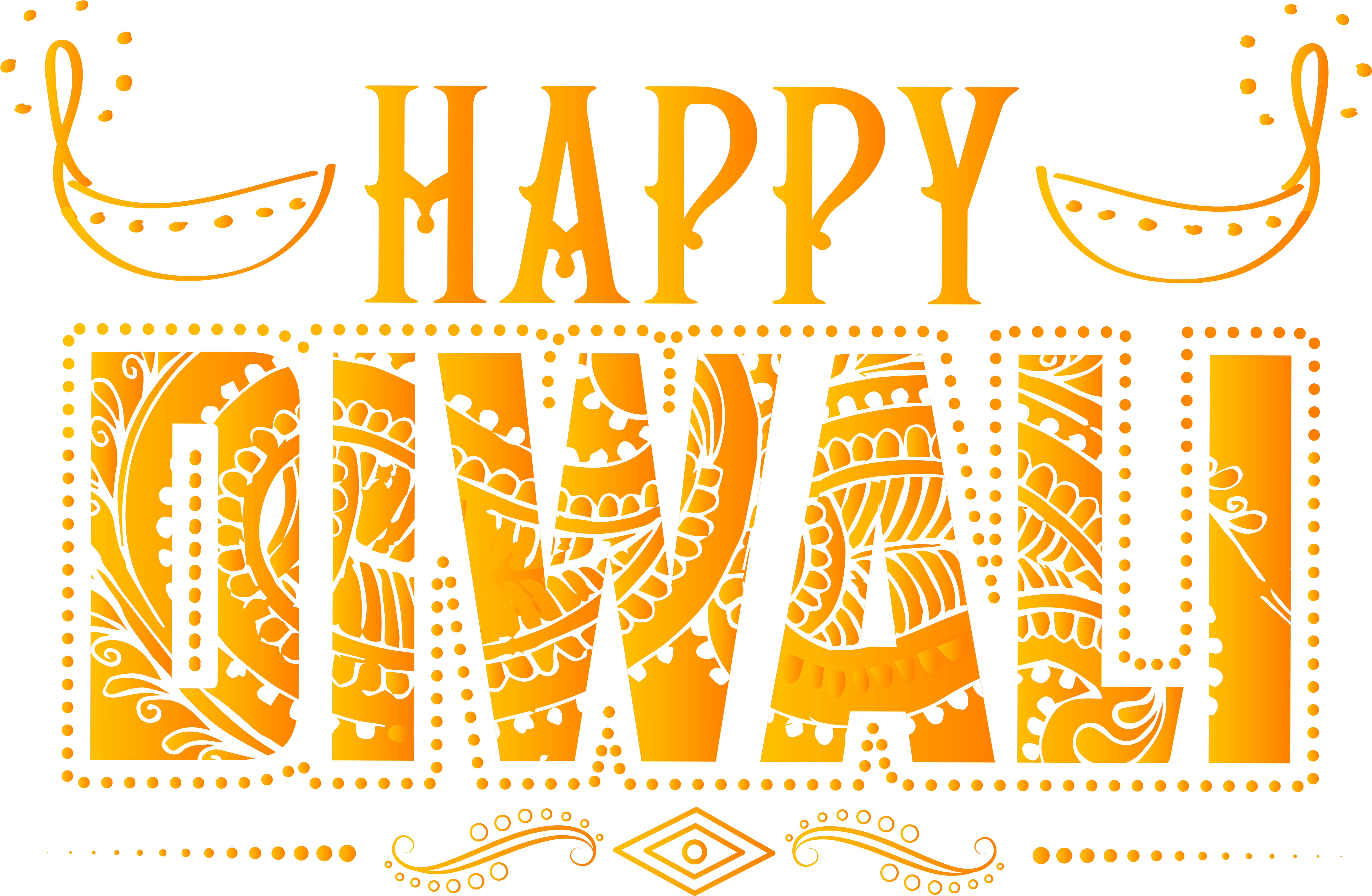 Happy Diwali Festive Greeting PNG