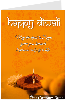 Happy Diwali Greeting Card Design PNG