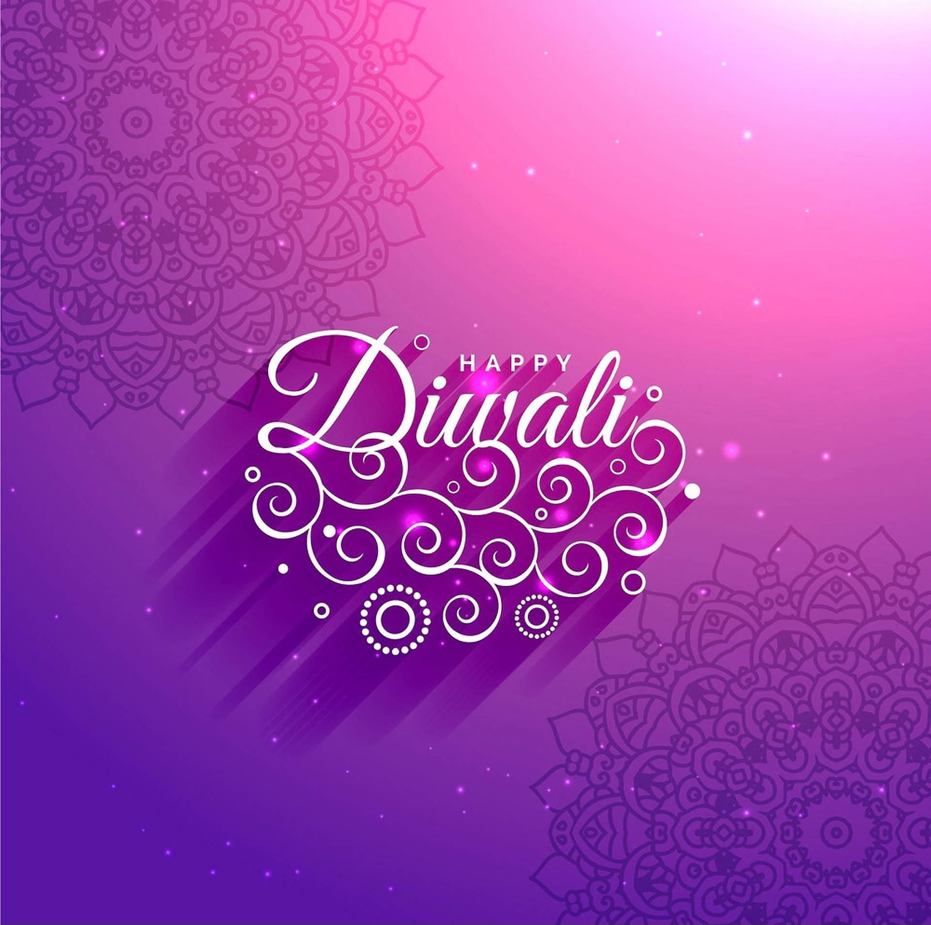 Diwali Celebration with Traditional Indian Lamps Wallpaper