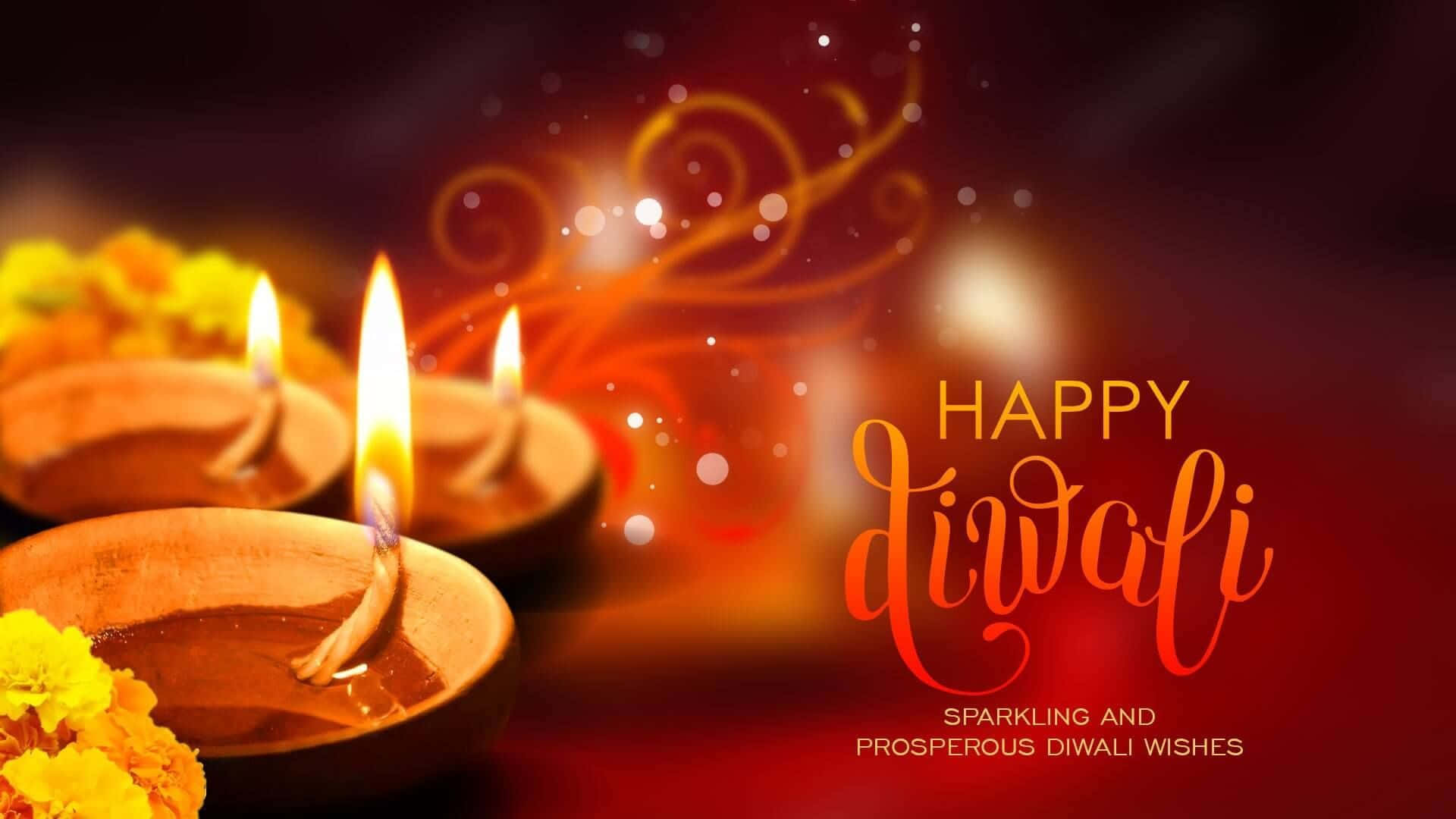 Ønskerdig En Funklende Og Velstående Diwali!