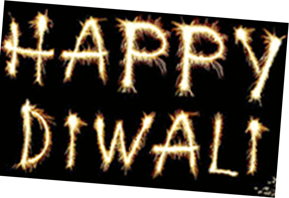 Happy Diwali Sparkler Celebration PNG