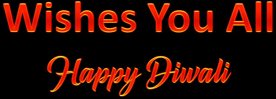 Happy Diwali Wishes Text PNG