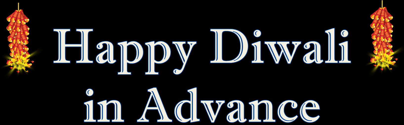 Happy Diwaliin Advance Banner PNG