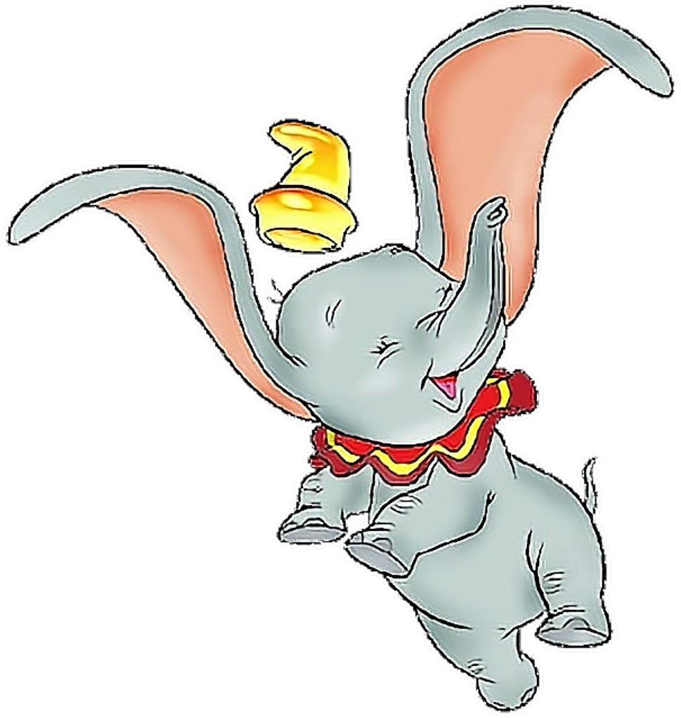 Happy Dumbo Flying Cartoon PNG