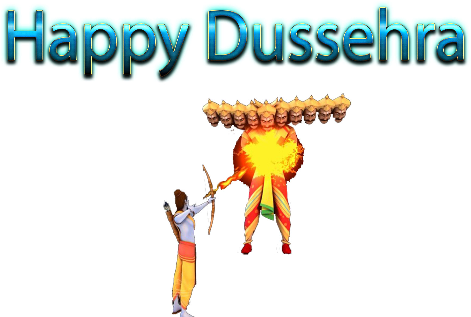 Happy Dussehra Celebration PNG