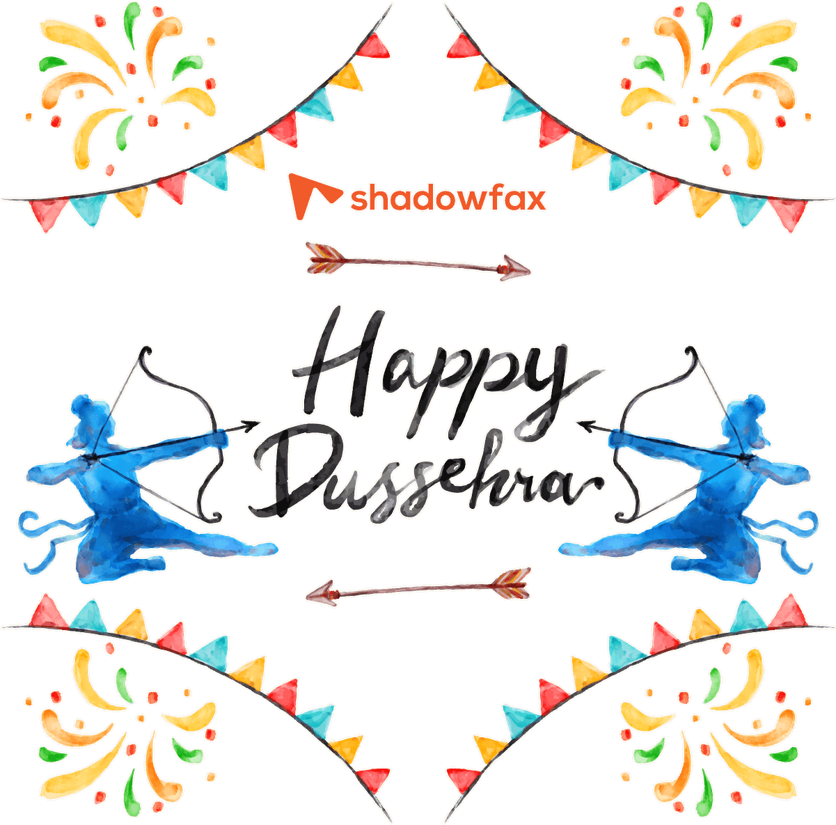 Happy Dussehra Festival Celebration Artwork PNG