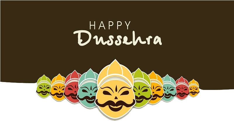 Happy Dussehra Greeting Card PNG
