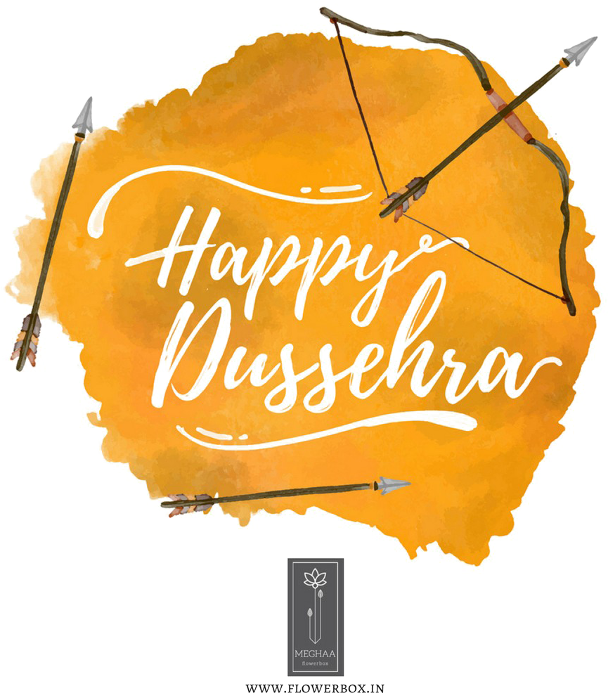 Happy Dussehra Greetingwith Bowand Arrow PNG