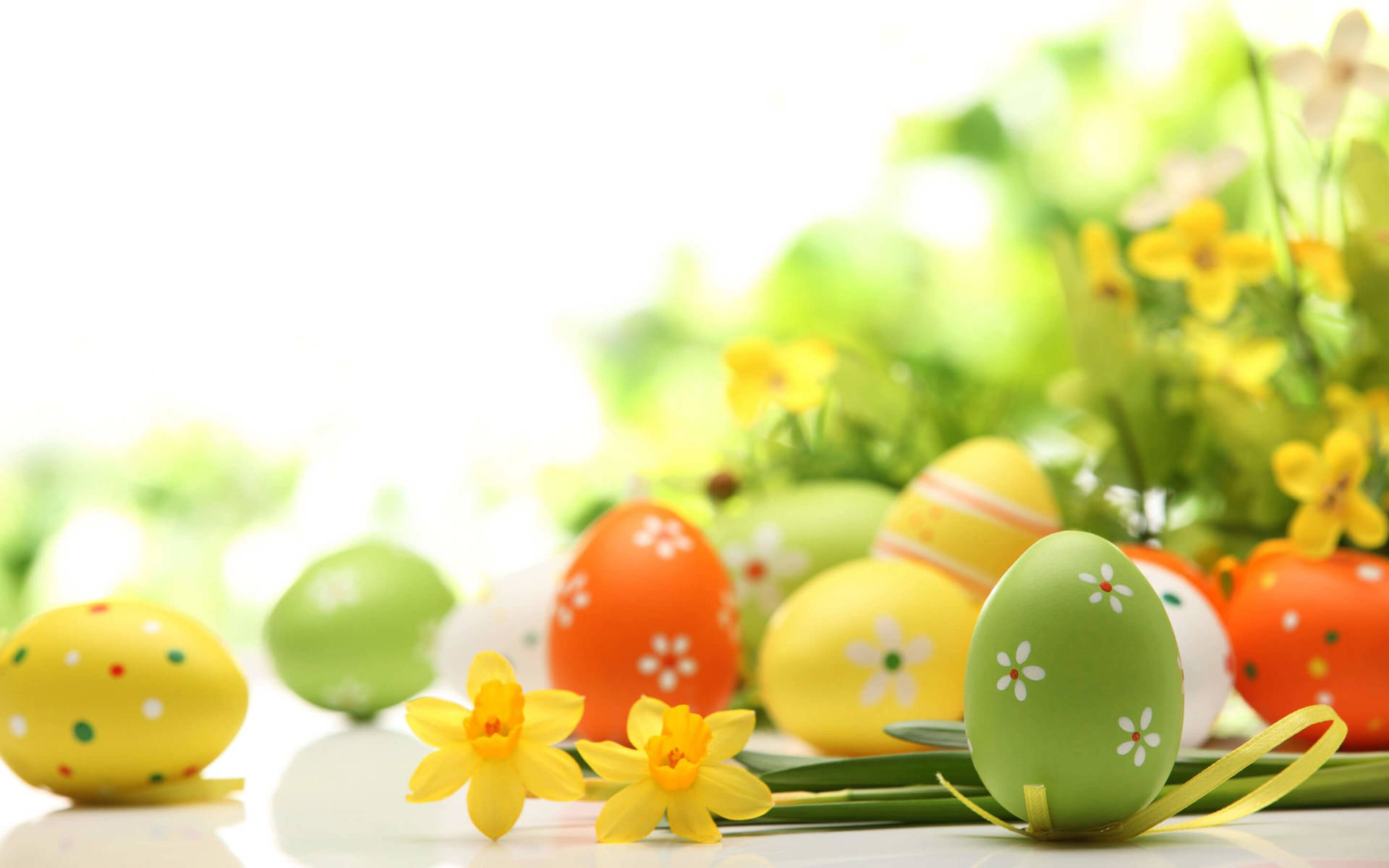 Felicespascuas Diseño Floral De Huevos Variados Fondo de pantalla