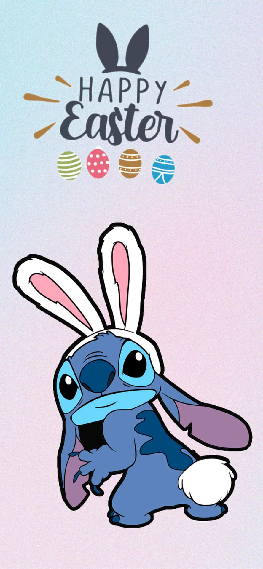 Happy Easter Stitch Celebration Wallpaper