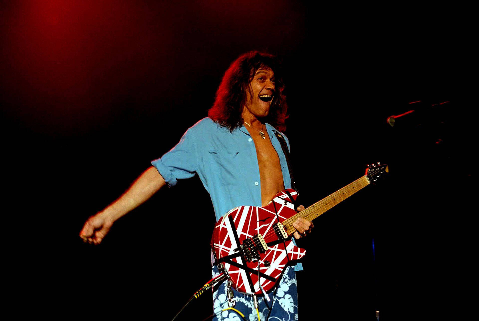 Happy Eddie Van Halen Performance Background