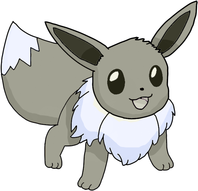 Happy Eevee Illustration PNG