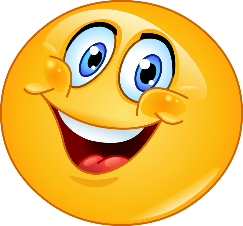 Happy Emoji Cartoon Graphic PNG