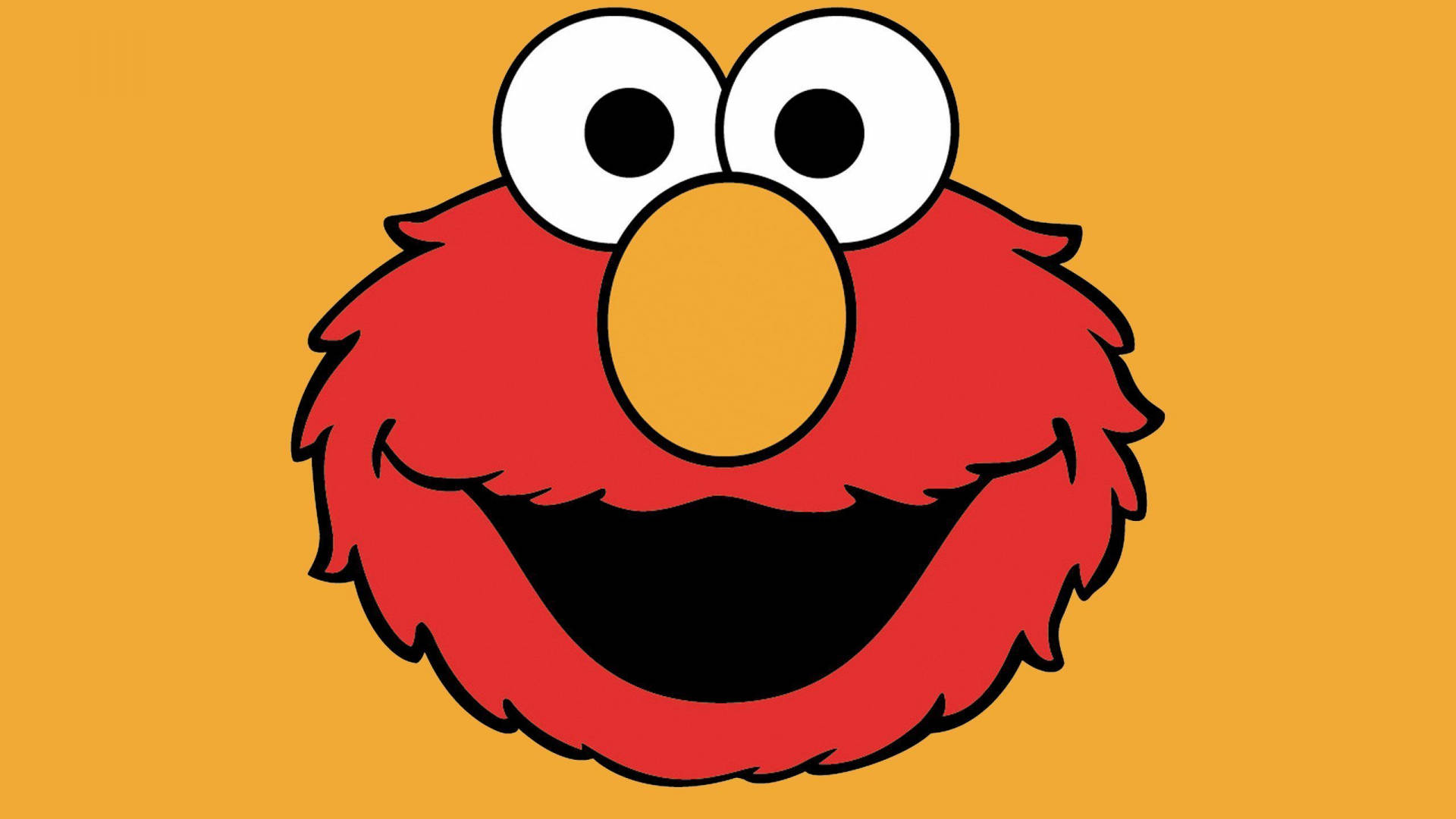 Happy Face Of Cartoon Elmo Wallpaper