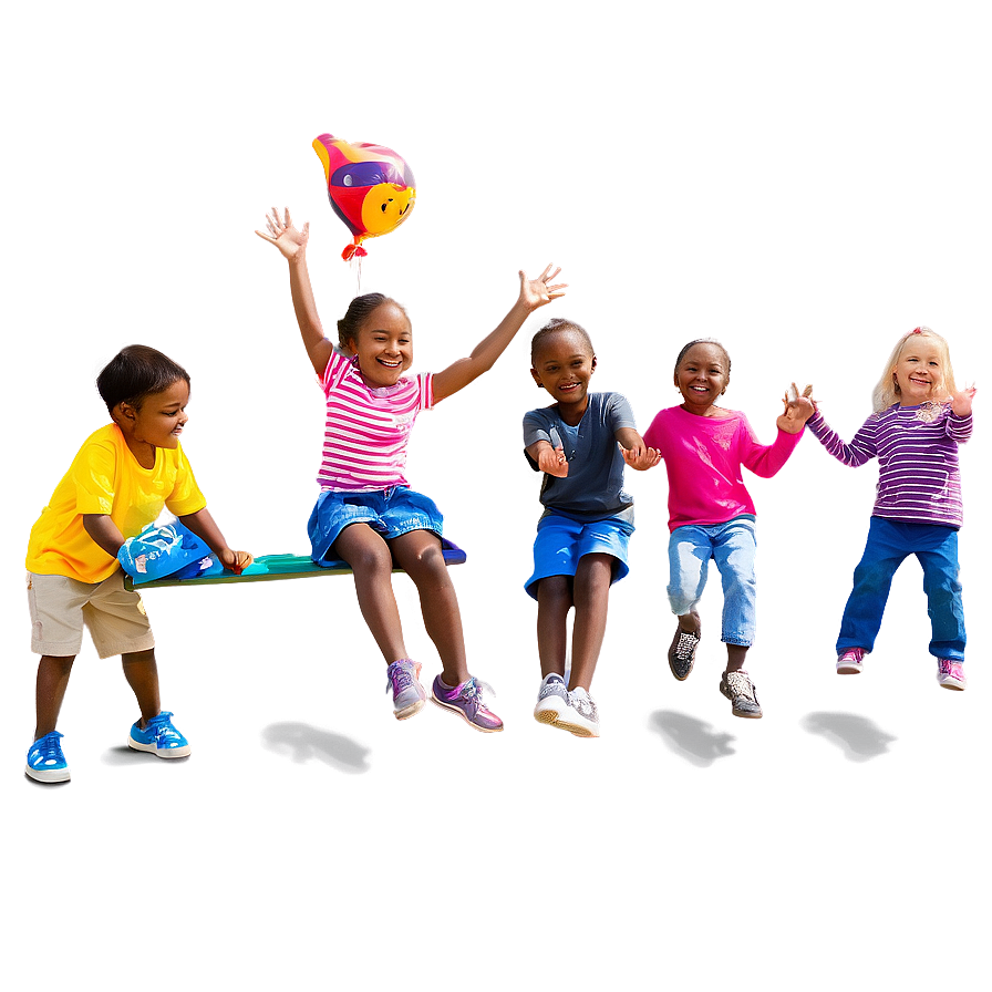 Happy Faces Kids Playing Png Myg PNG