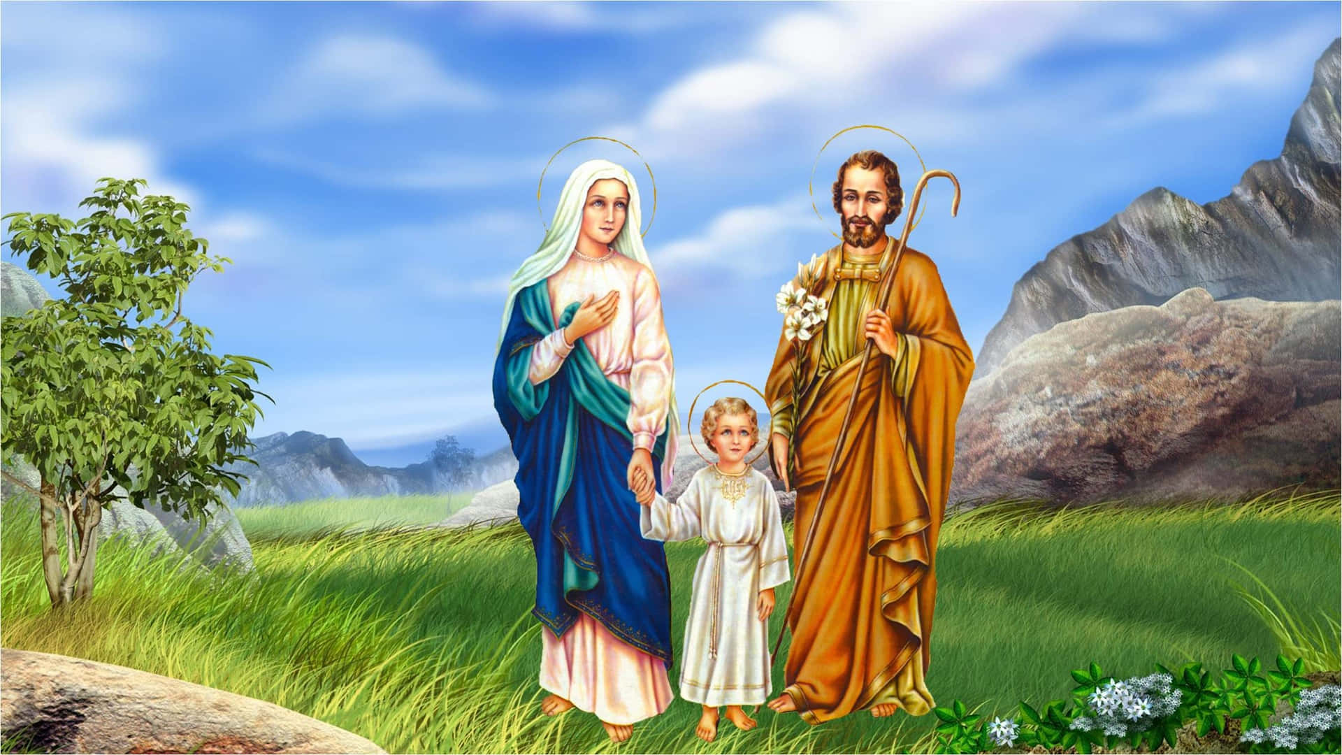 Einbild Von Jesus Und Maria