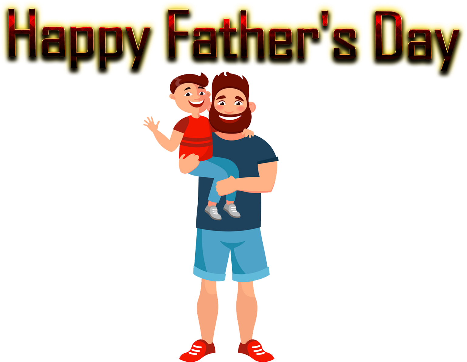 Happy Fathers Day Celebration PNG