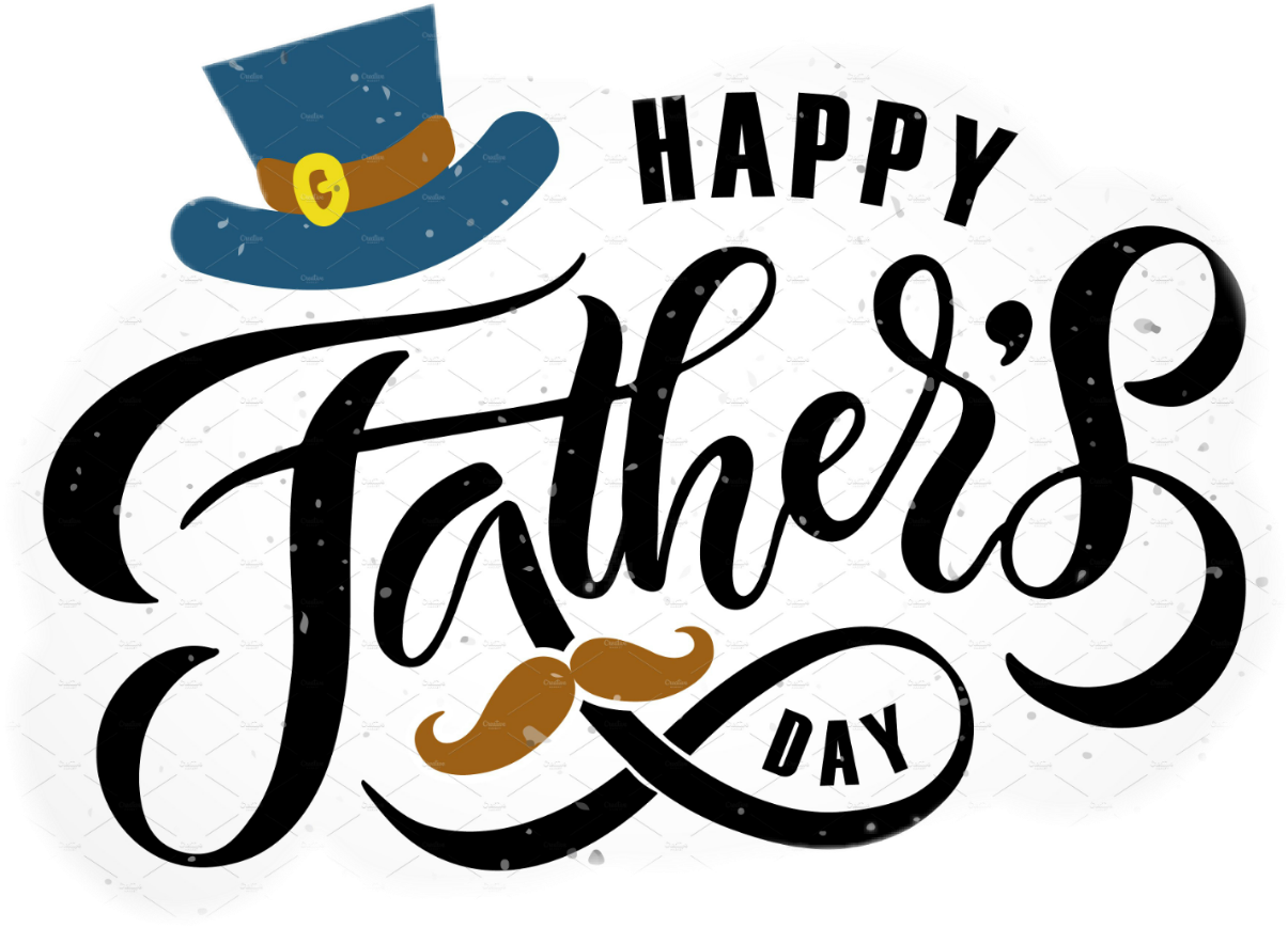 Happy Fathers Day Celebration Graphic PNG
