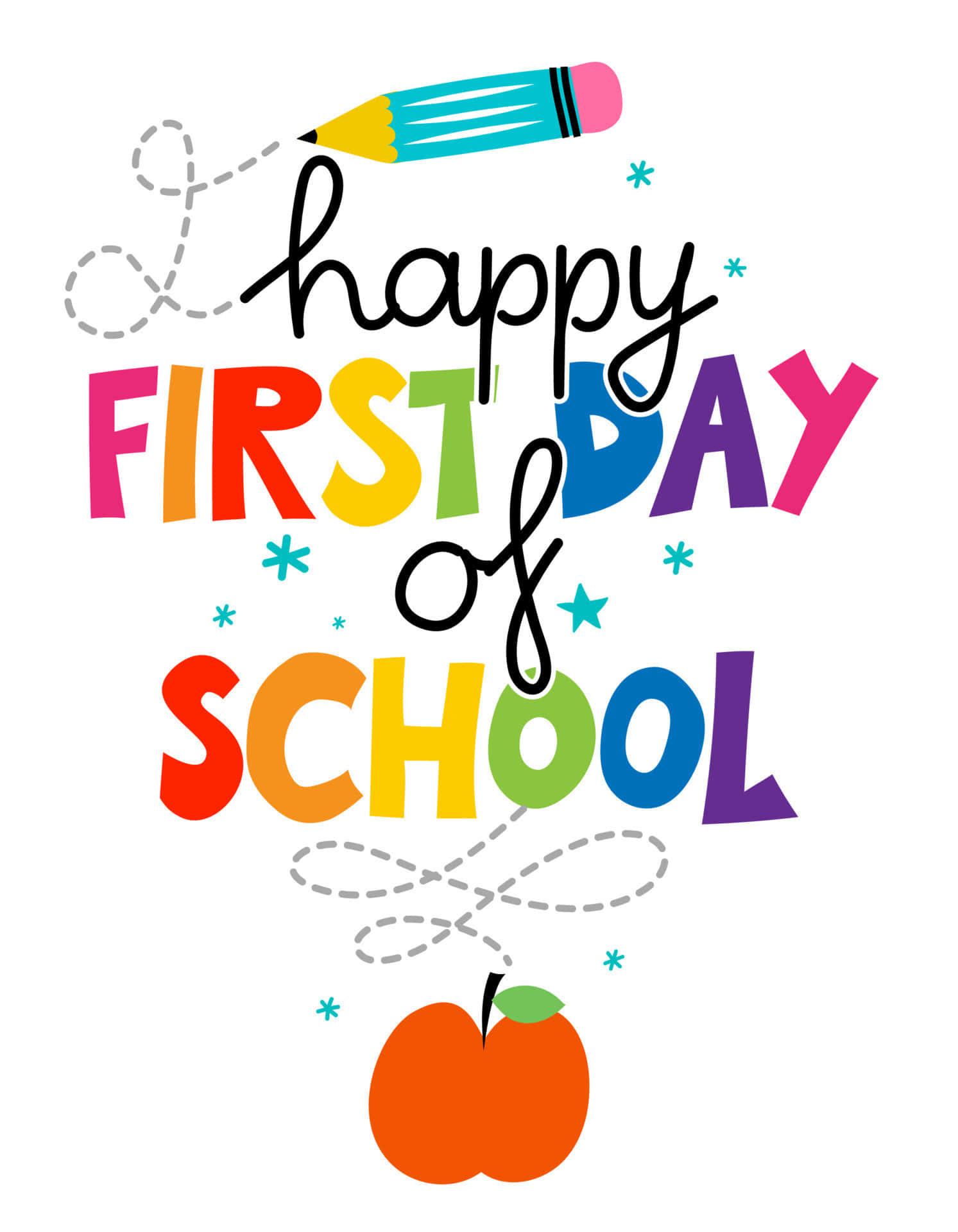 Happy First Dayof School Celebration Wallpaper