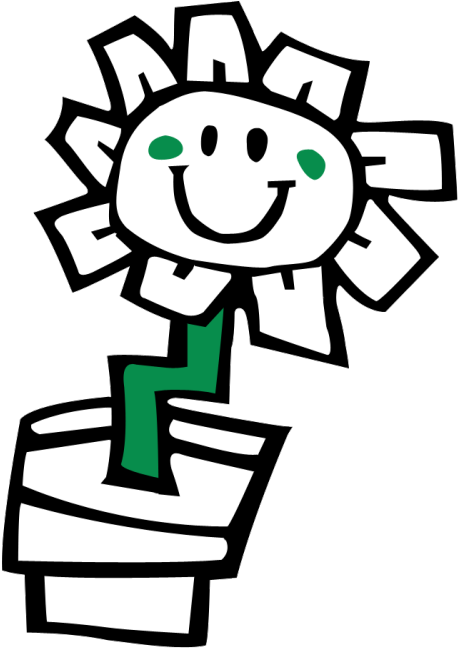Happy Flower Cartoon Graphic PNG