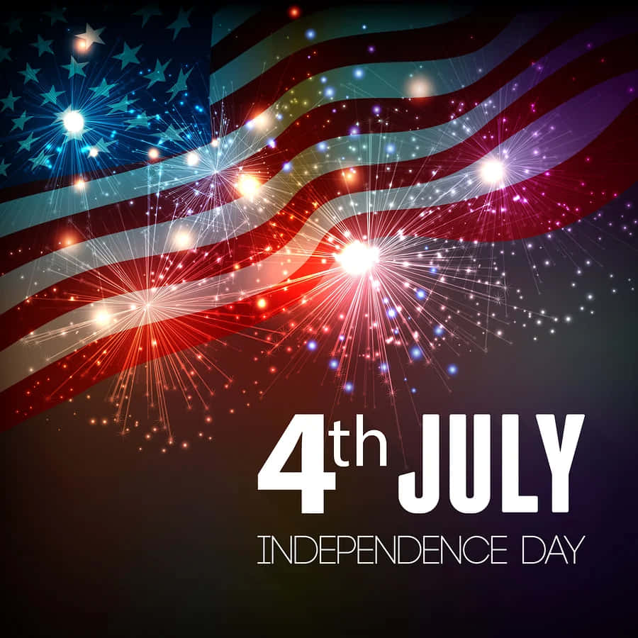 Attfira Amerikas Självständighet Den Fjärde Juli.