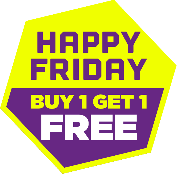 Happy Friday Buy One Get One Free Offer PNG