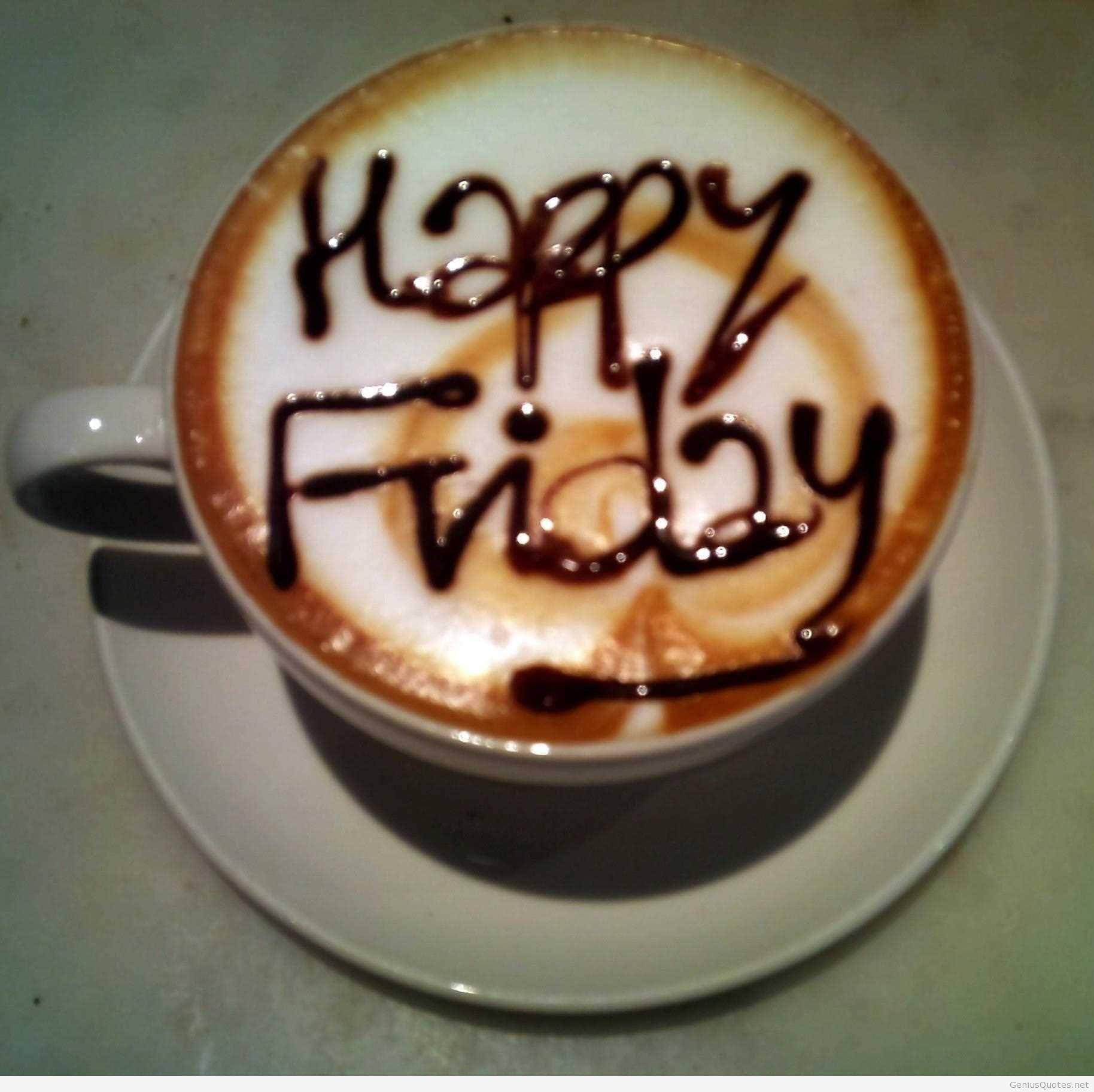Happy Friday Coffee Cup Wallpaper