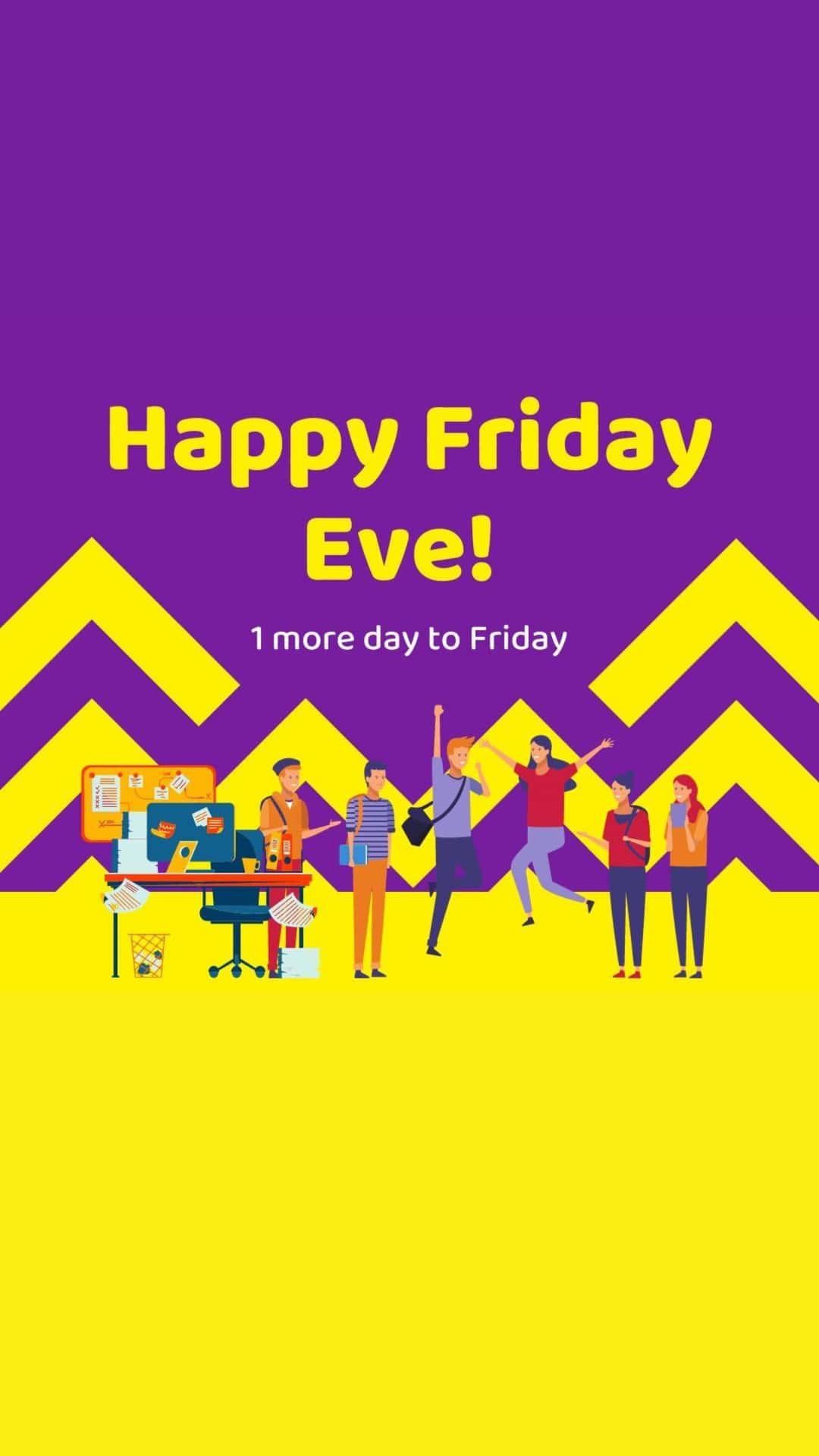 Happy Friday Eve Celebration Wallpaper
