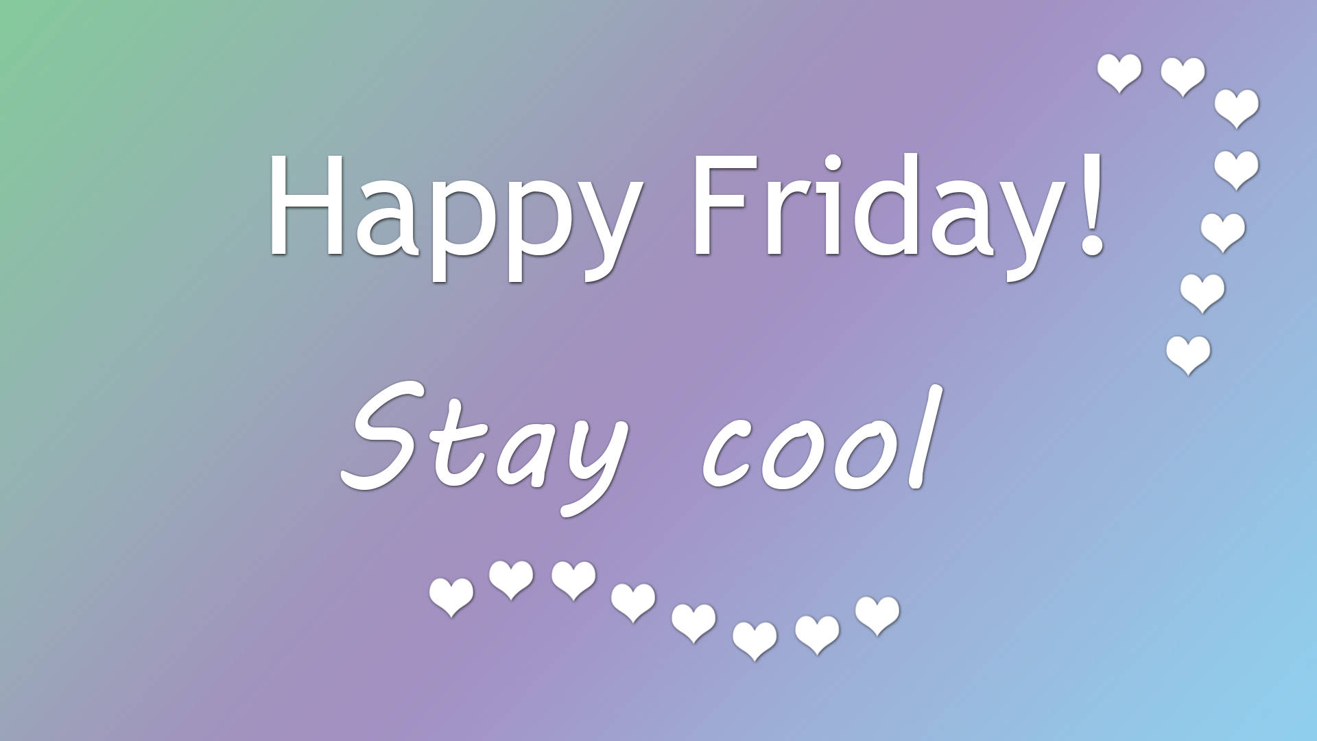 Usher in the Weekend Spirits: Happy Friday – Stay Cool Wallpaper
