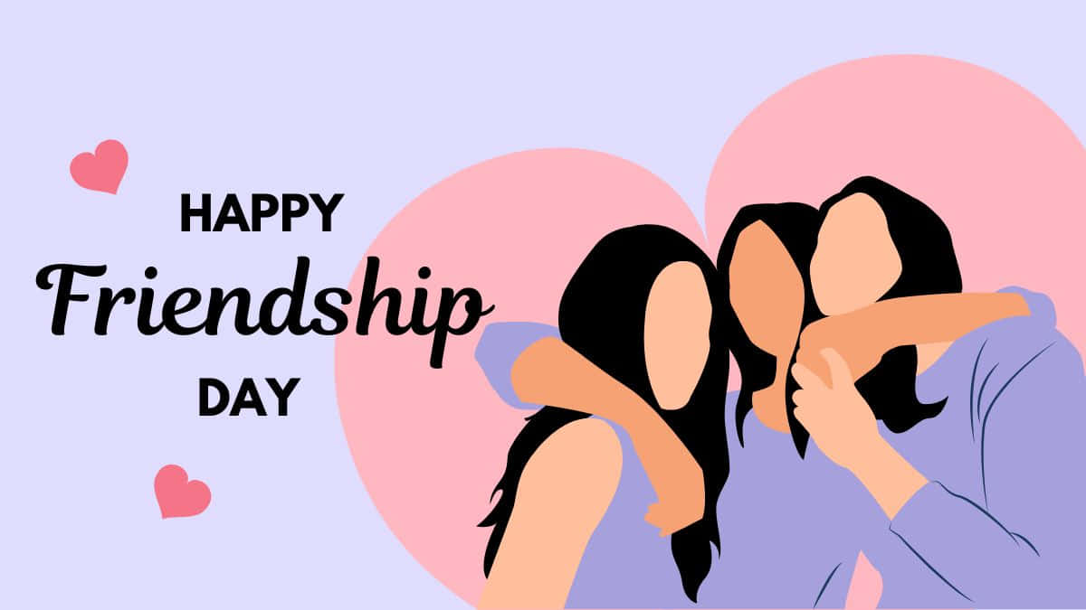 Happy Friendship Day Celebration Wallpaper