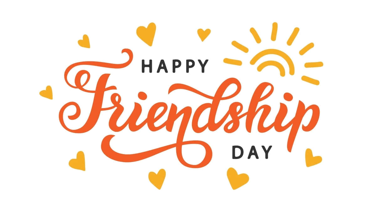 Happy Friendship Day Celebration Graphic Wallpaper