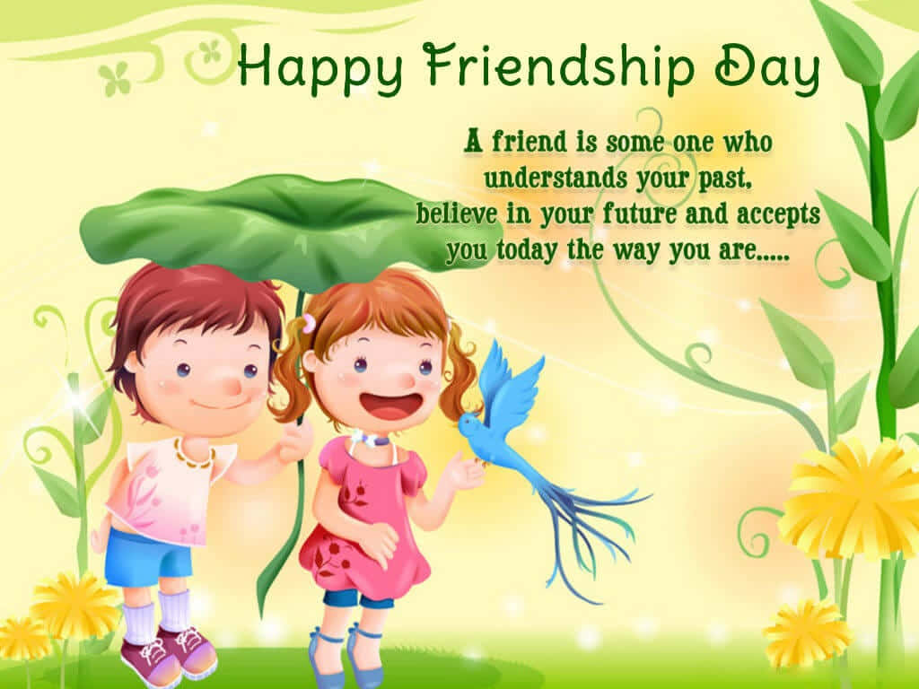 Happy Friendship Day Celebration Illustration Wallpaper