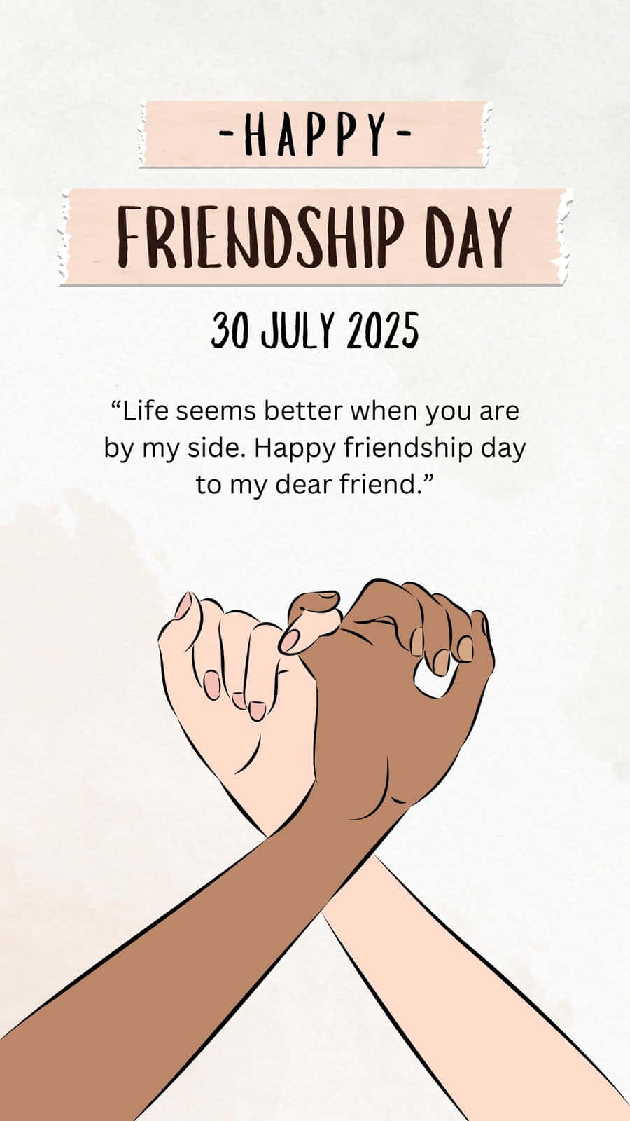 Happy Friendship Day2025 Celebration Wallpaper