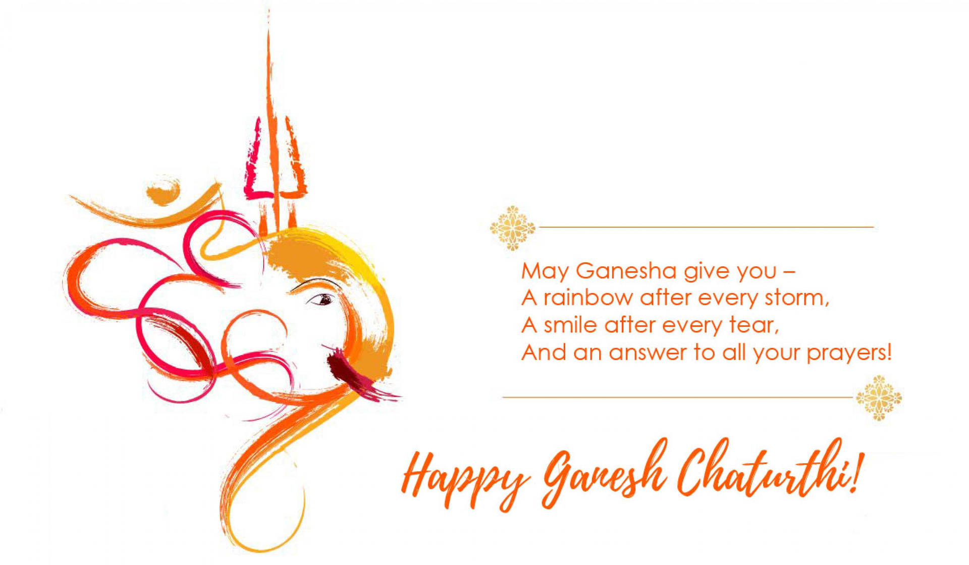 Happy Ganesh Chaturthi Ganpati 4k White Wallpaper