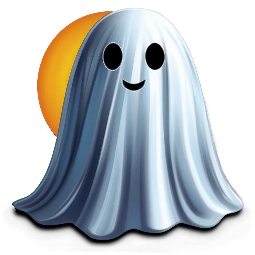 Happy Ghost Illustration Png 05062024 PNG