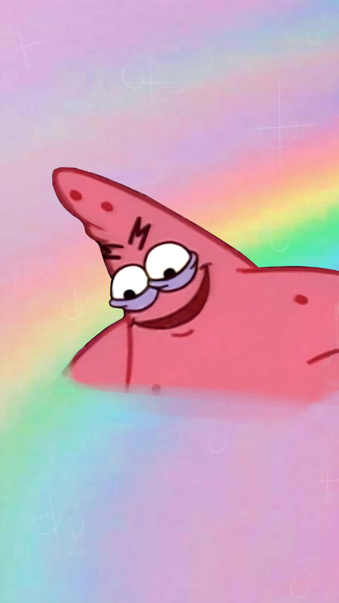 Happy-go-lucky Patrick Star From Spongebob Squarepants In Underwater Paradise