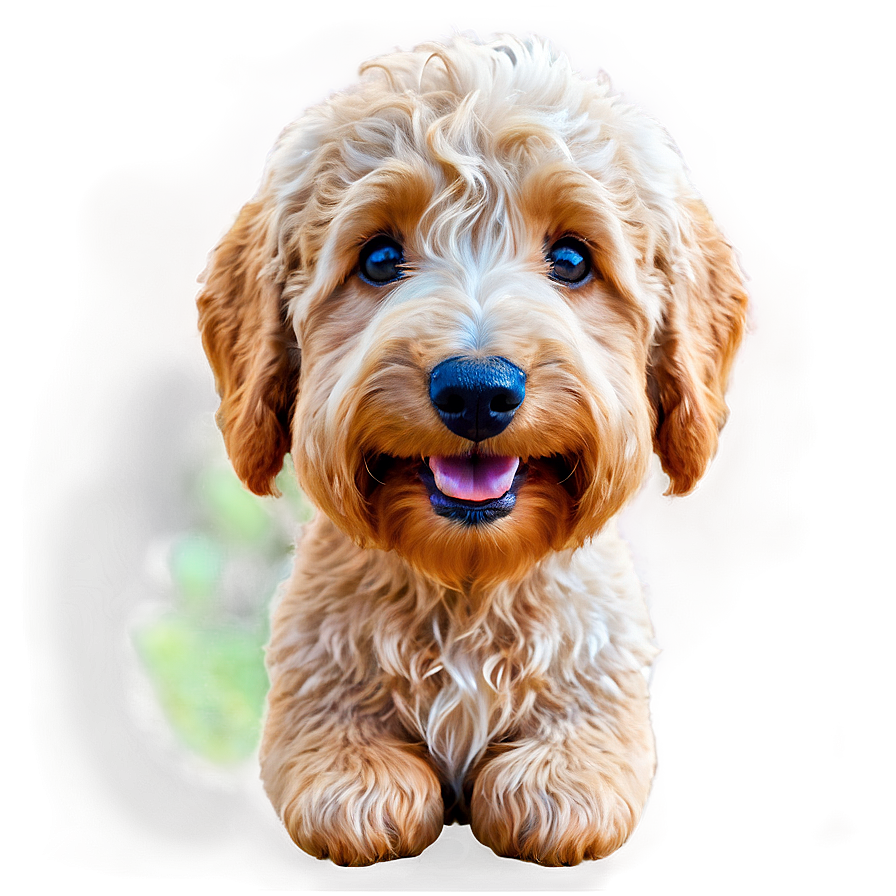 Happy Goldendoodle Face Png 93 PNG