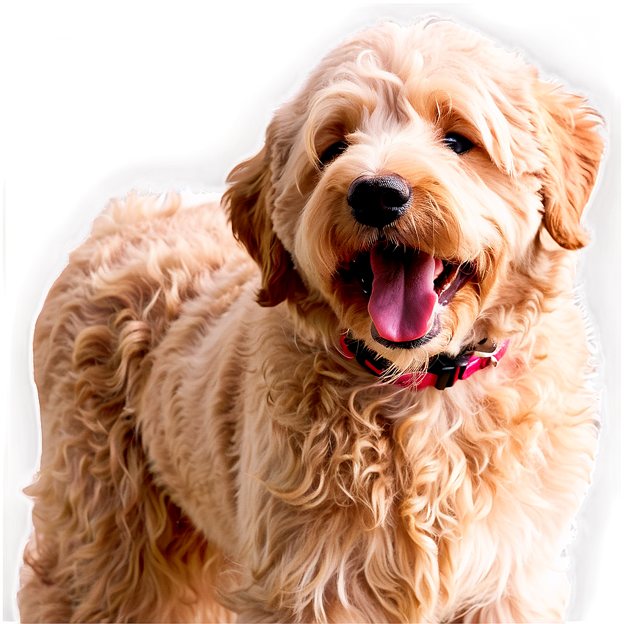 Happy Goldendoodle Face Png Vwf PNG