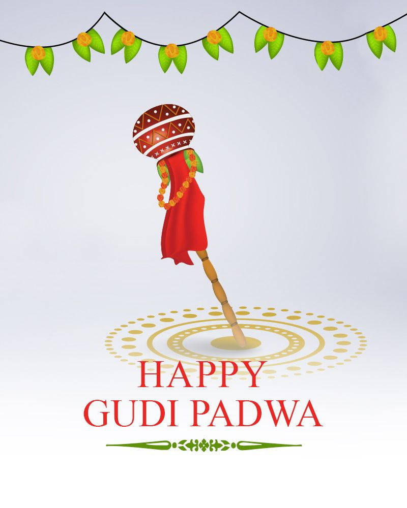 illustration of hindu festival Gudi Padwa background Stock Vector Vector  And Low Budget Royalty Free Image Pic ESY040715558  agefotostock