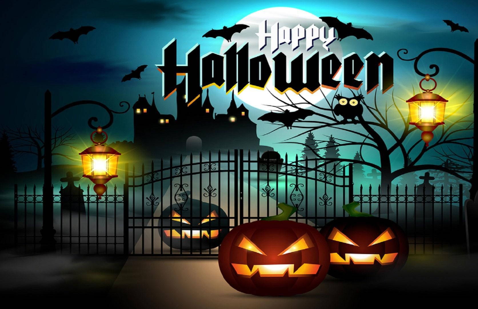 "Make the most of Happy Halloween with fun and spooky memories!" Wallpaper