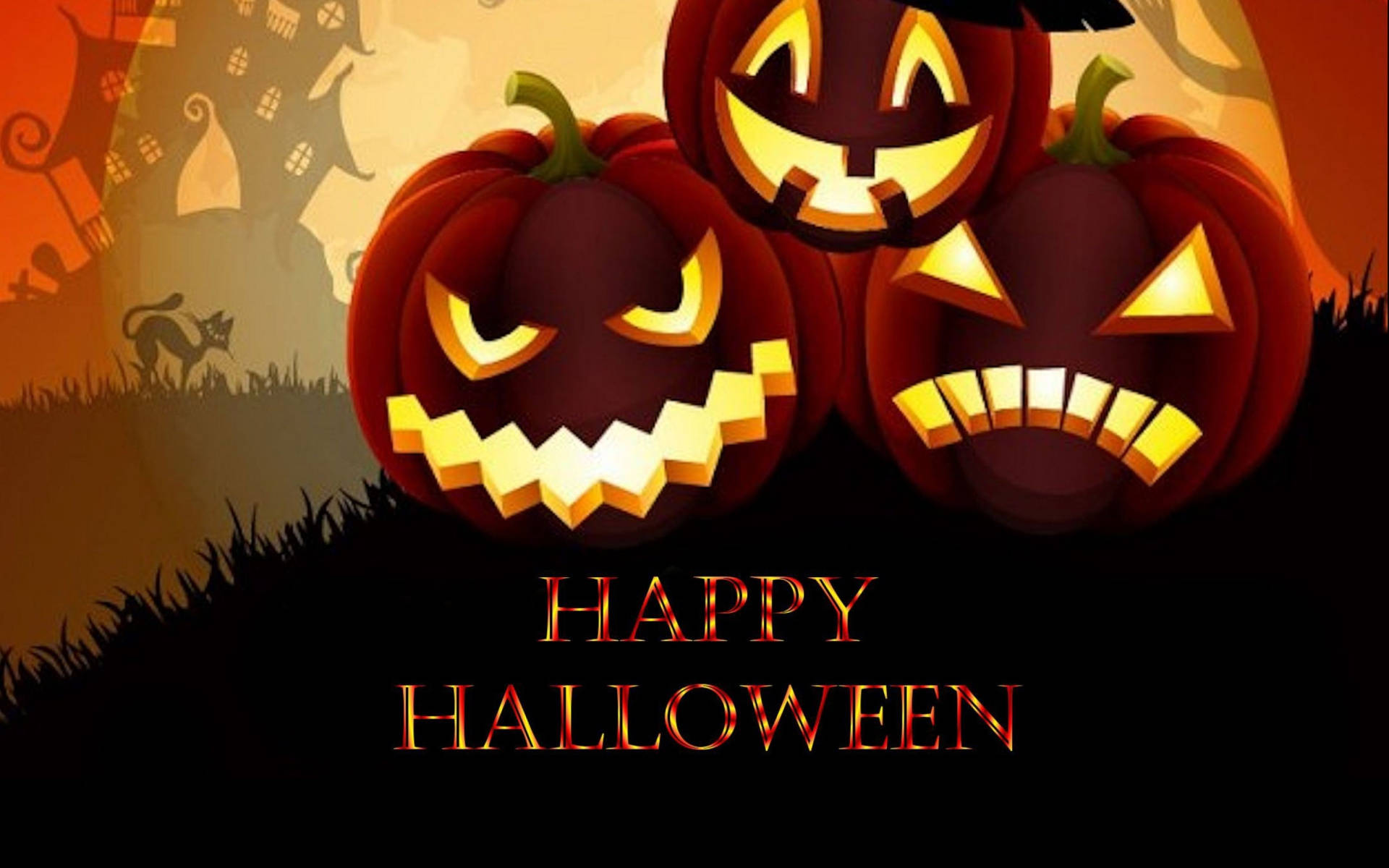 Hav en skummel Halloween! Wallpaper