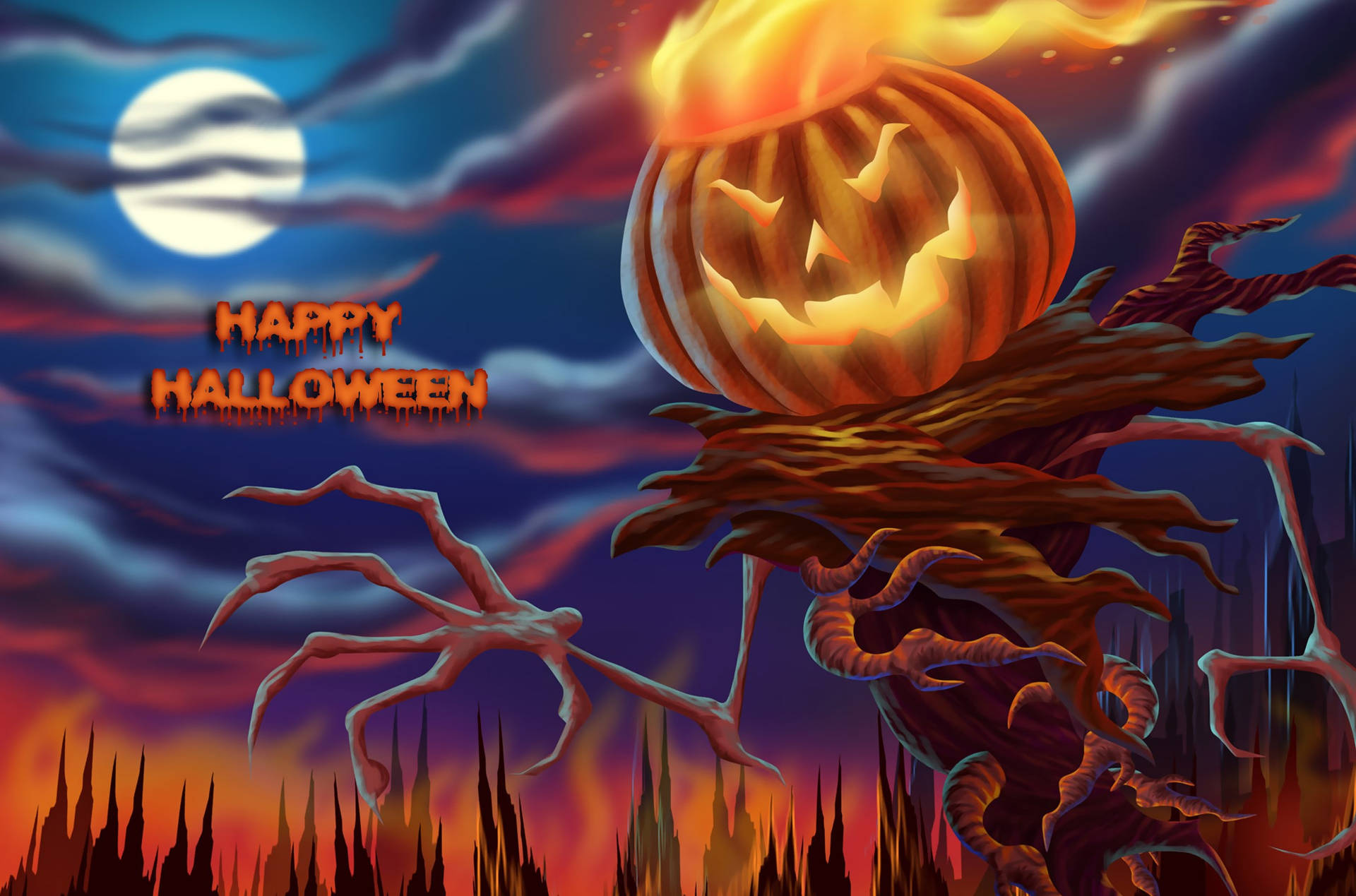 Hav en glædelig Halloween! Wallpaper