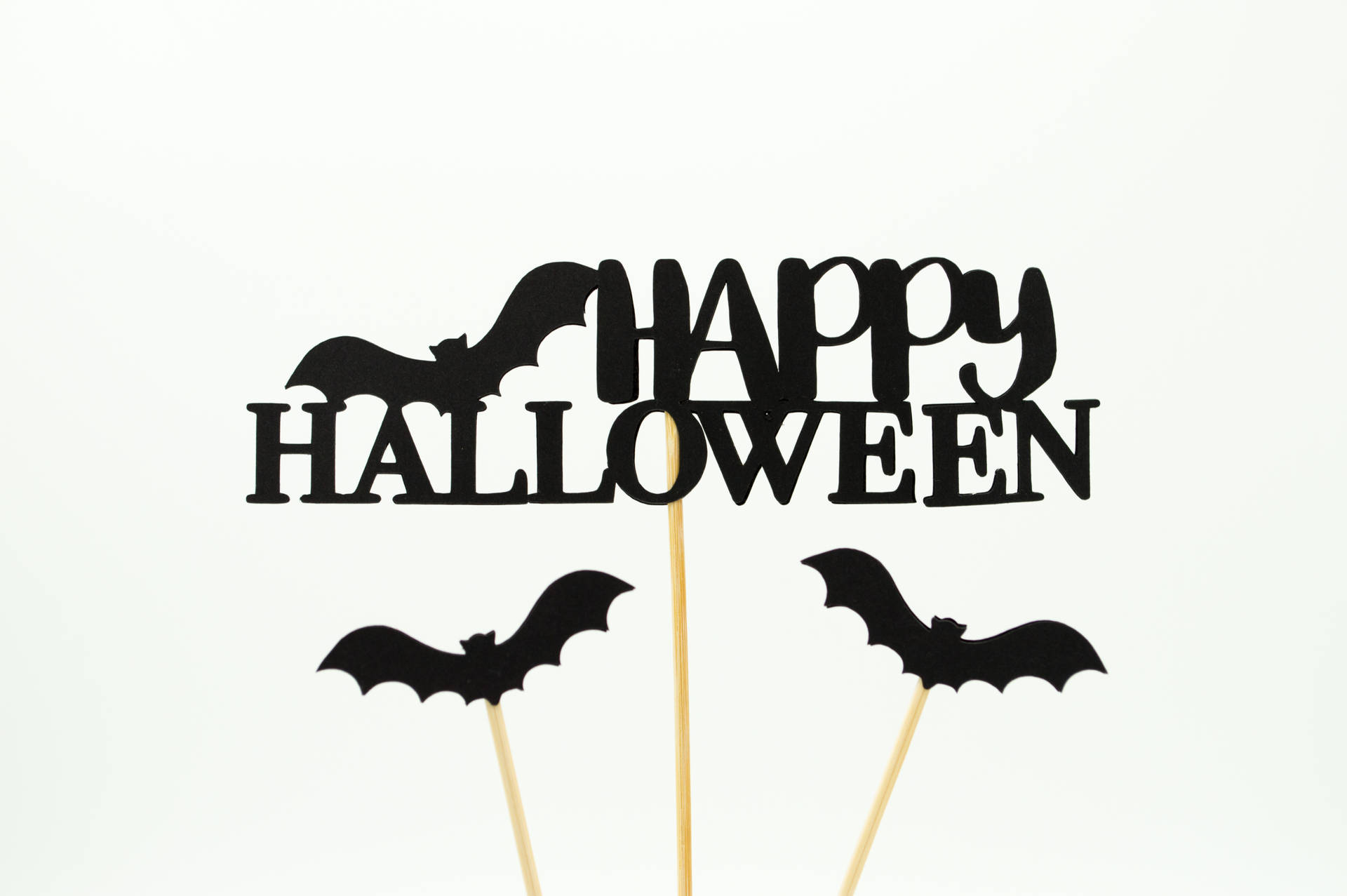 Happy Halloween Bat Sticks
