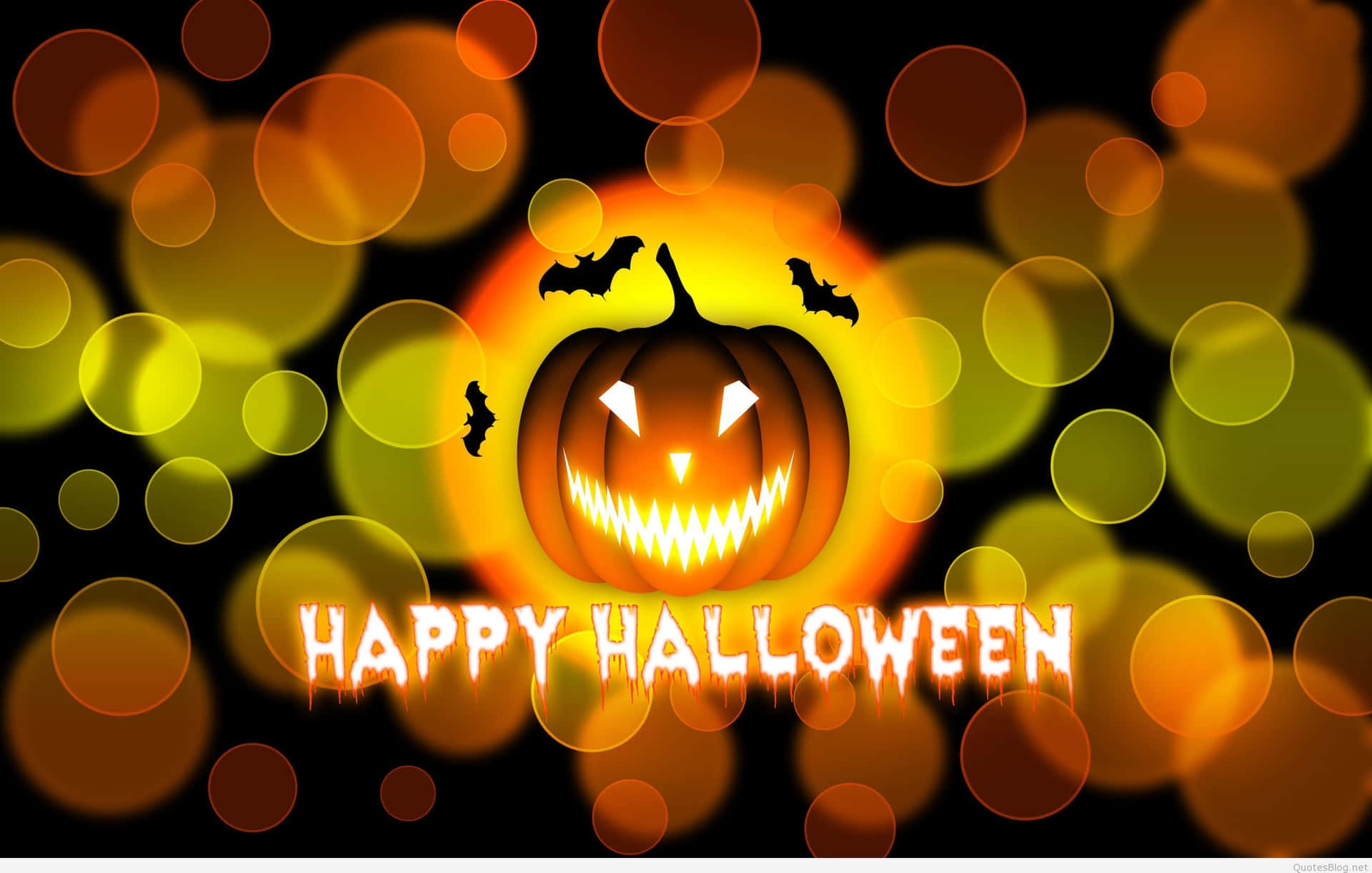 Happy Halloween With Bright Bubbles Picture