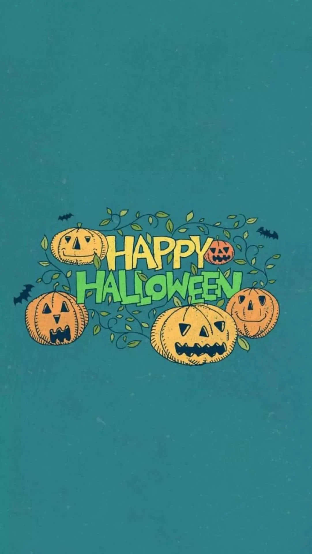 Happy Halloween Pumpkin Aesthetic Wallpaper Wallpaper