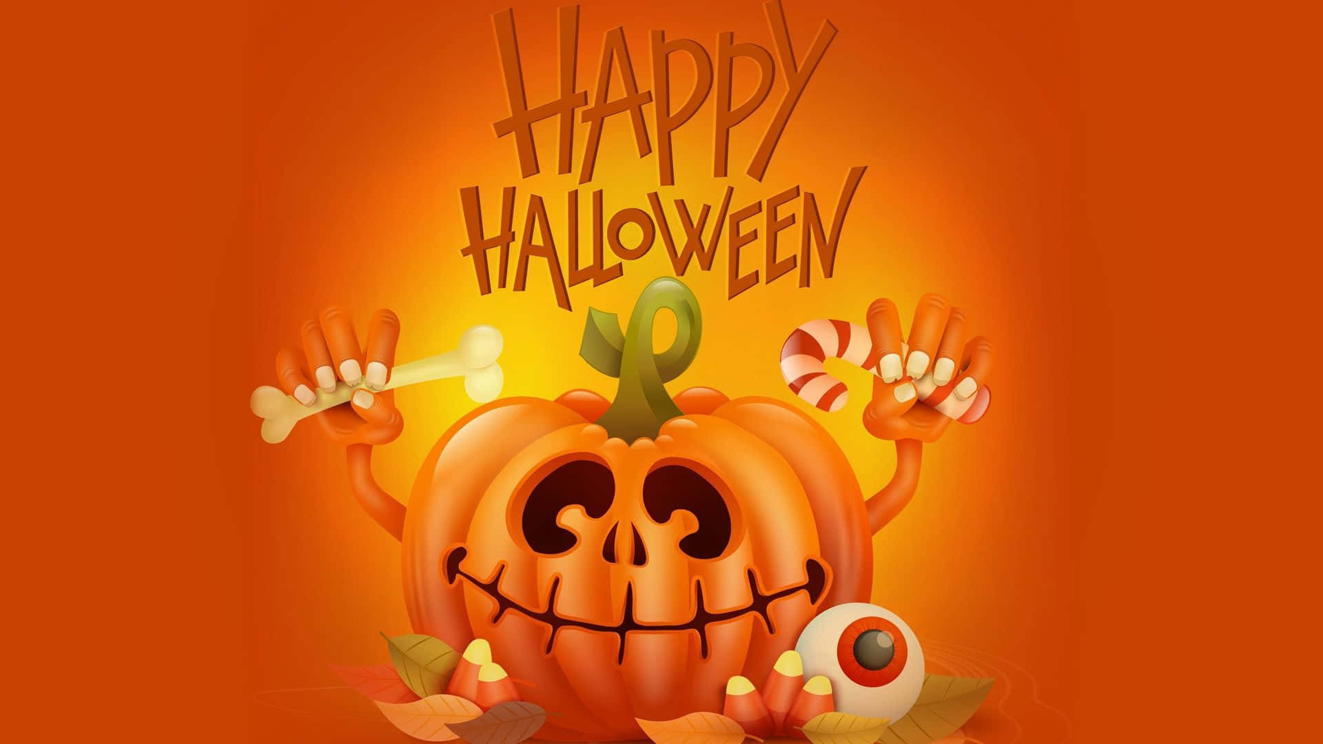 Happy Halloween Pumpkin Celebration Wallpaper