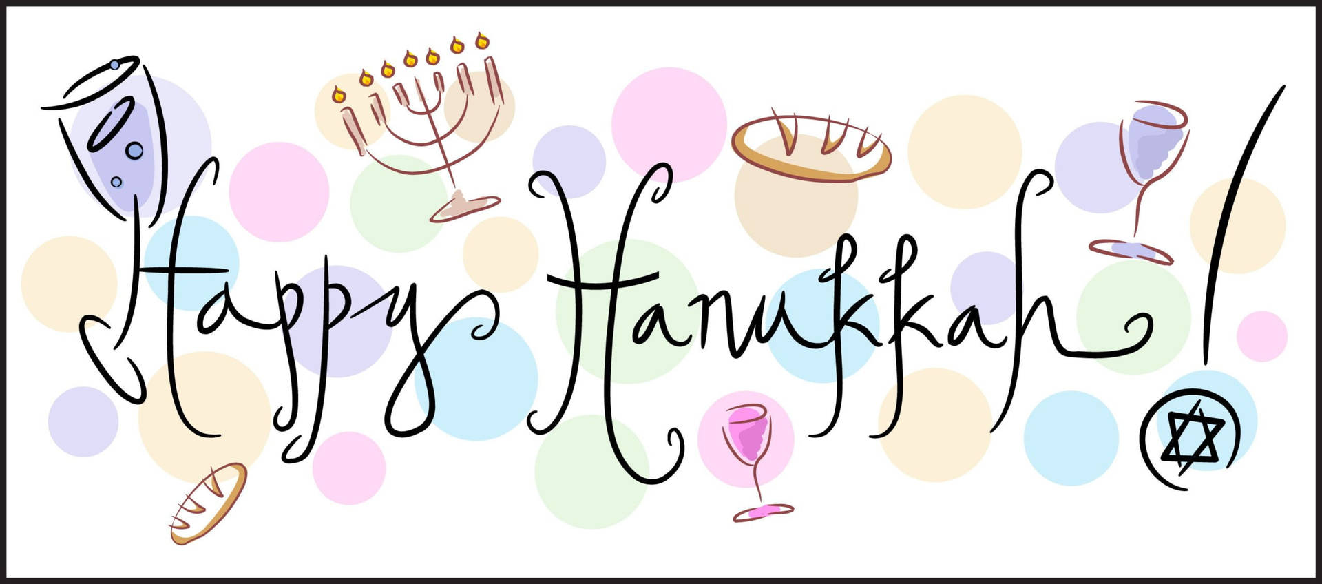 Happy Hanukkah Aesthetic Background
