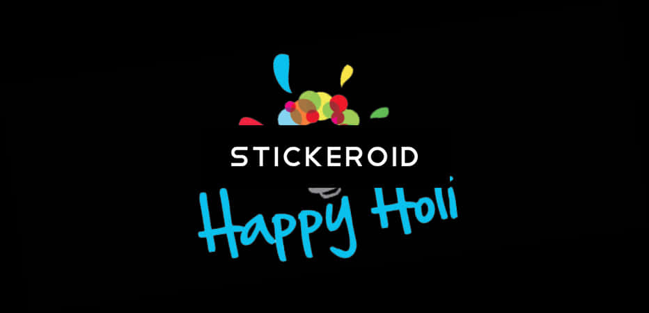 Happy Holi Festival Greeting Design PNG