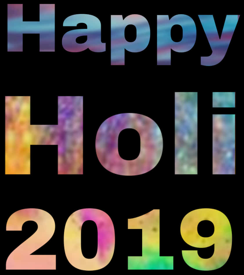 Happy Holi2019 Celebration PNG